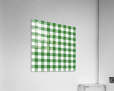 Green Plaid Pattern Acrylic Print