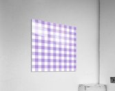 Purple Plaid Pattern Acrylic Print