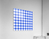 Blue Plaid Pattern Acrylic Print