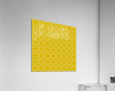 Yellow Squares And Diamonds Pattern  Acrylic Print