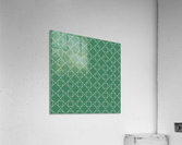 Green Diamonds Pattern Acrylic Print