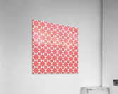 Orange Squares And Diamonds Pattern Acrylic Print