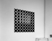 Black and White Geometric Pattern Acrylic Print