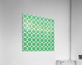 Dark Green Geometric Pattern Acrylic Print