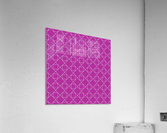 Magenta Geometric Pattern Acrylic Print