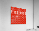 Orange Geometric Pattern Acrylic Print