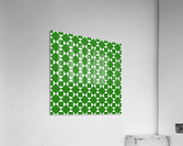 Dark Green Geometric Pattern Acrylic Print