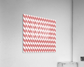 Baby Pink Checkers Pattern Acrylic Print