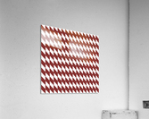Dark Maroon Checkers Pattern Acrylic Print
