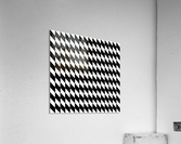 Black and White Checkers Pattern Acrylic Print