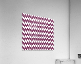 Carmine Checker Pattern Acrylic Print
