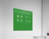 Green Checkers Pattern Acrylic Print