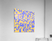 Mid Century Blue Geometric Acrylic Print