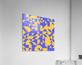 Mid Century Yellow Geometric Acrylic Print