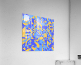 Blue Geometry Pattern Acrylic Print