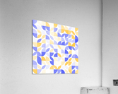Yellow and Blue Geometry Acrylic Print