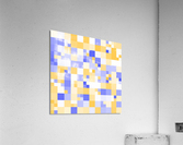 Yellow Geometric Acrylic Print