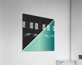 Black and Jade Foil Abstract Acrylic Print