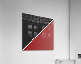 Black and Garnet Abstract Acrylic Print
