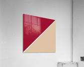 Jester Red and Beige Abstract Acrylic Print