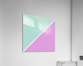 Mint and Plum Abstract Acrylic Print