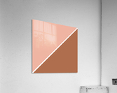 Peach and Brown Abstract Acrylic Print
