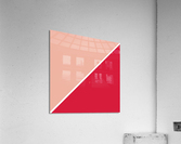 Peach and Red Abstract Acrylic Print