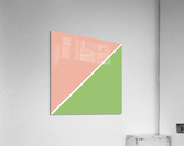 Peach and Green Abstract Acrylic Print