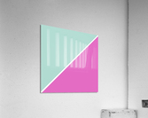 Mint and Pink Abstract Acrylic Print