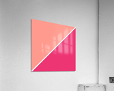 Salmon and Magenta Abstract Acrylic Print