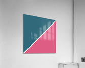Teal and Blush Abstract Acrylic Print