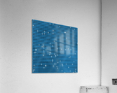 Blue Glossy Glitter Acrylic Print