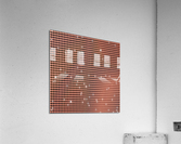 Orange Shiny Glitter Acrylic Print