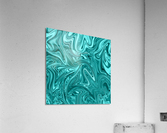 Teal Liquid Marble Acrylic Print
