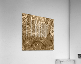 Tan Liquid Marble Acrylic Print