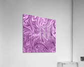 Plum Liquid Marble Acrylic Print