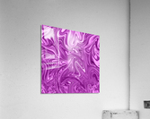 Violet Liquid Marble Acrylic Print