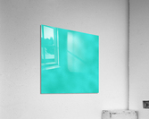 Turquoise Metallic Foil Acrylic Print