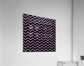 Plum Chevron Glitter Impression acrylique