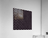 Lavender Chevron Glitter Acrylic Print