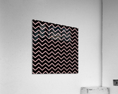 Rose Gold Chevron Glitter Acrylic Print