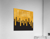 Dripping Orange Glitter Acrylic Print