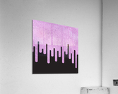 Dripping Plum Glitter Acrylic Print