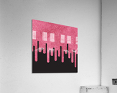 Dripping Pink Glitter Acrylic Print