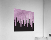 Dripping Lavender Glitter Acrylic Print
