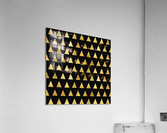 Gold Paper Texture Triangle Acrylic Print