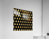 Gold Shimmer Triangle Acrylic Print