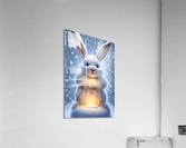 White Snow Rabbit Acrylic Print