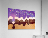 Grape Waffle Drips Acrylic Print