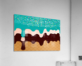  Mint Waffle Drips Acrylic Print
